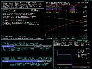 Screenshot #1: System Speed Test 4.78 on the Acer TravelMate 345T.